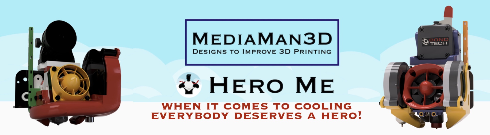 MediaMan3D Banner - Designs to improve 3D printing